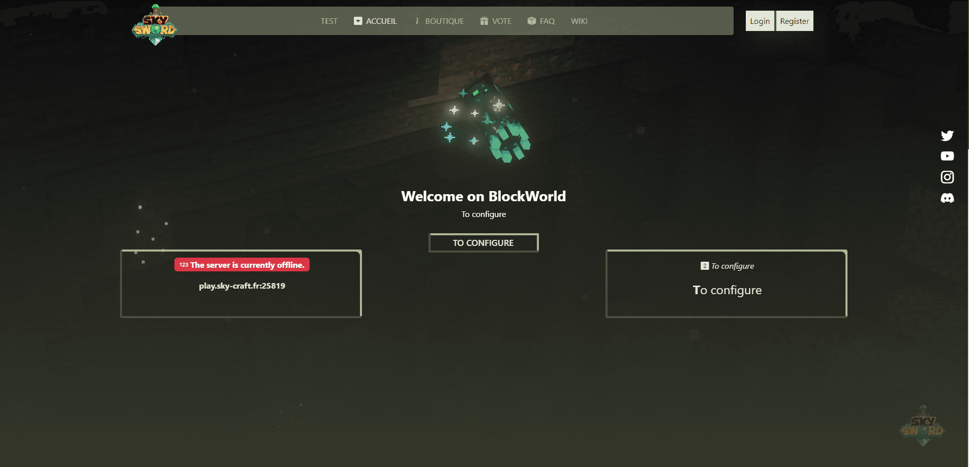 BlockWorld | Thème CMS (Azuriom)